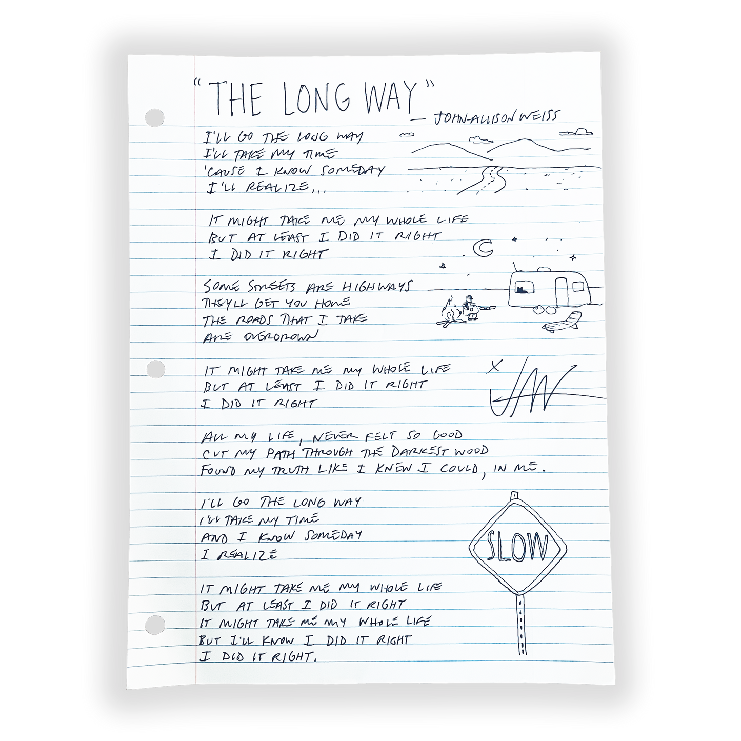 Handwritten Lyrics