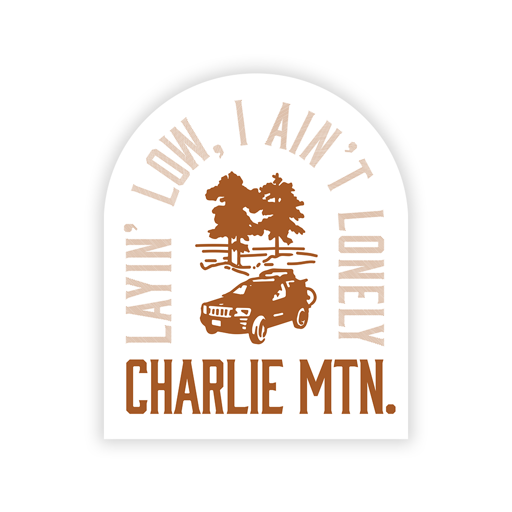 Charlie Mtn. Layin Low Sticker