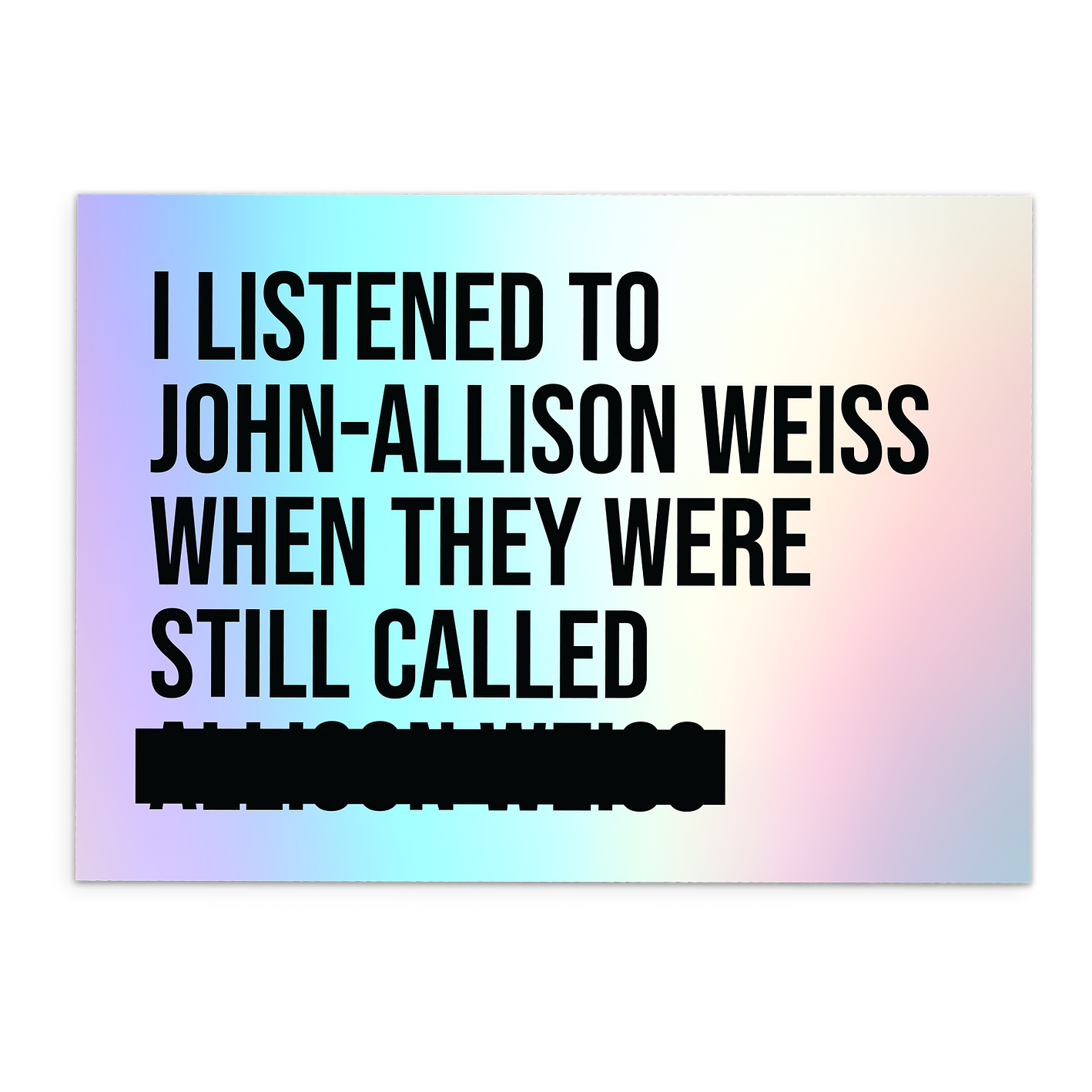 JAW Holo Nostalgia Sticker