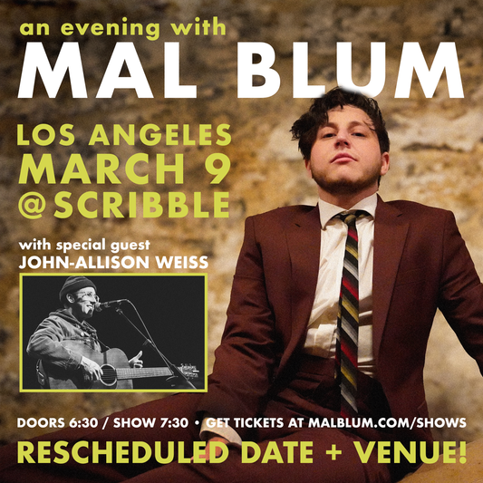 ON SALE: March 9th in Los Angeles w/ Mal Blum