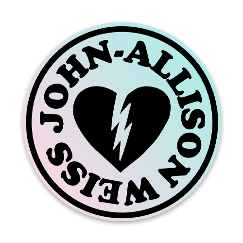 JAW Heartbolt Logo Holo Sticker