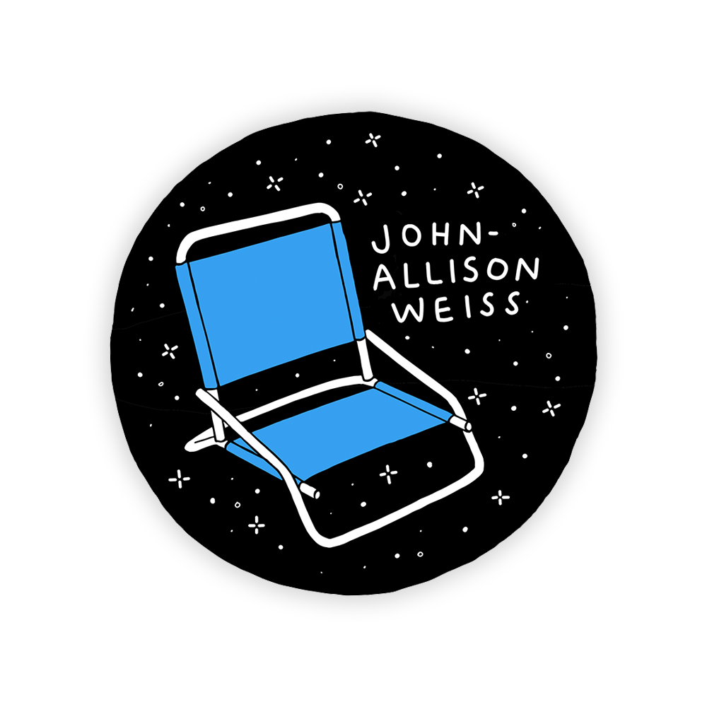 Chair Rool Sticker JAW Blue Chair Sticker – Lower Key Music / John-Allison Weiss