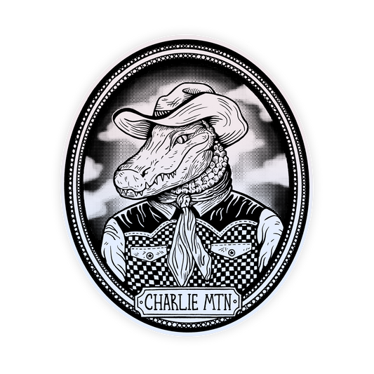 Charlie Mtn. Gator Portrait Sticker