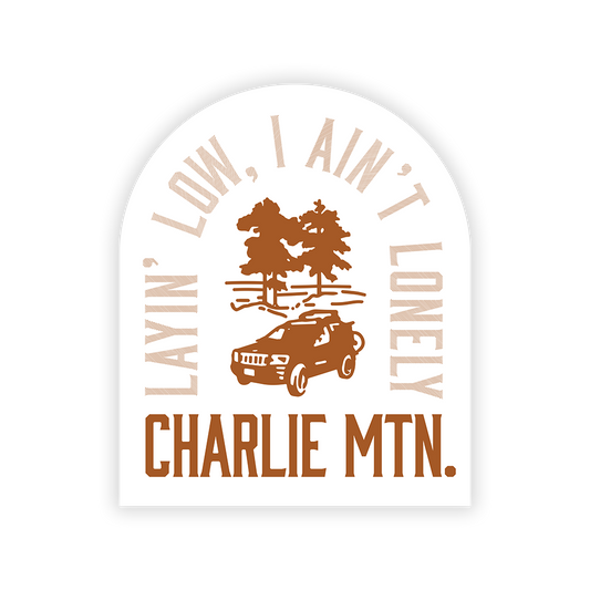 Charlie Mtn. Layin Low Sticker